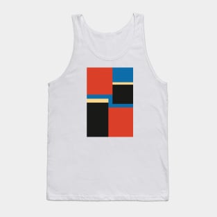 Color block, Modern Mid-Century Print, Geometric Wall Art Tank Top